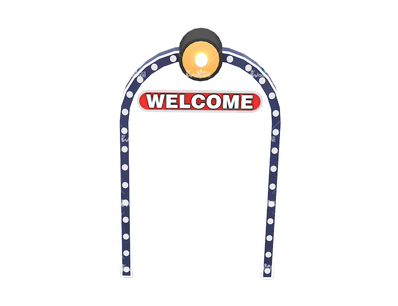 /Customized Kids Indoor Playground Parts Carton Door With Light For Commercial Playground Equipment