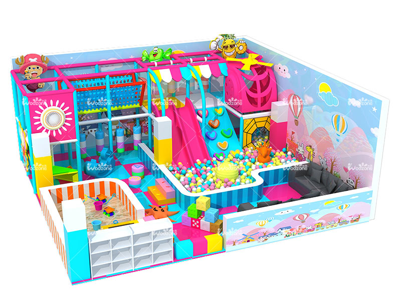 /Candy Theme Preschool Indoor Climbing Equipment With Ball Pool For Sale