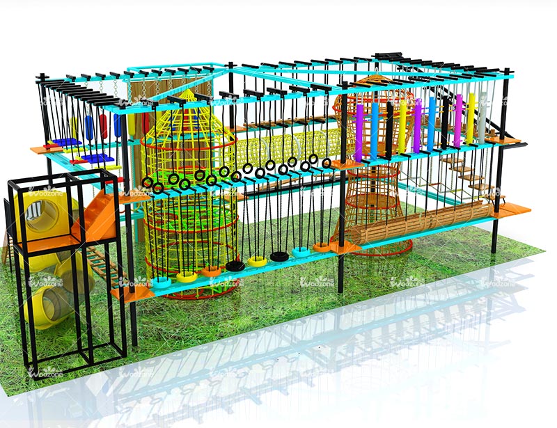 /Customized Indoor Ropes Course For Trampoline Park With Competitive Prices