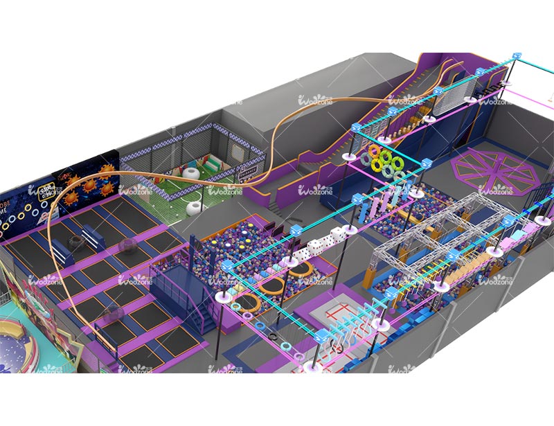 /Customized Sky Rider Equipment For Kids Trampoline Park Equipment
