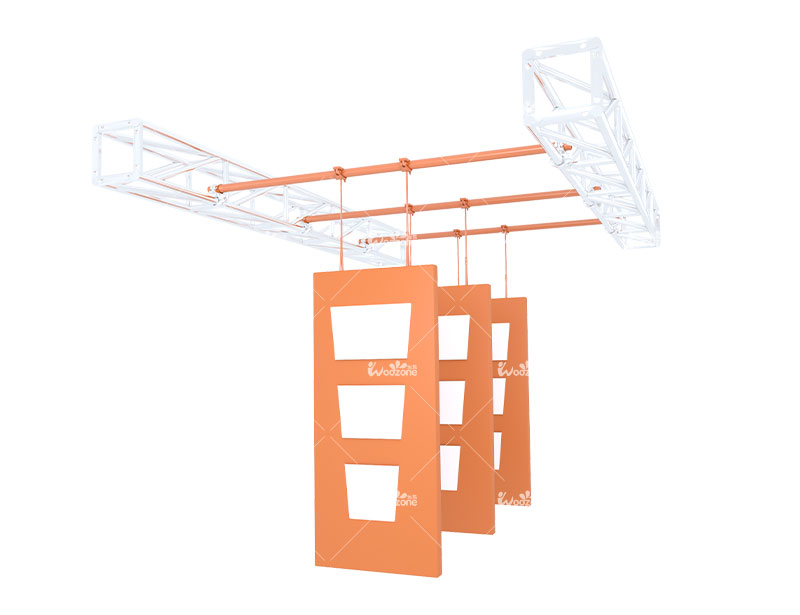 /WZ-NJC2505 Commercial Multi-Level Ninja Warrior Obstacle Course With Tube Slide