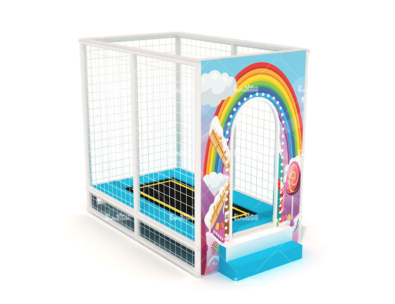 /Macarons Color Mini Kids Indoor Trampoline Park Supplier With Best Trampoline Park Equipment Cost
