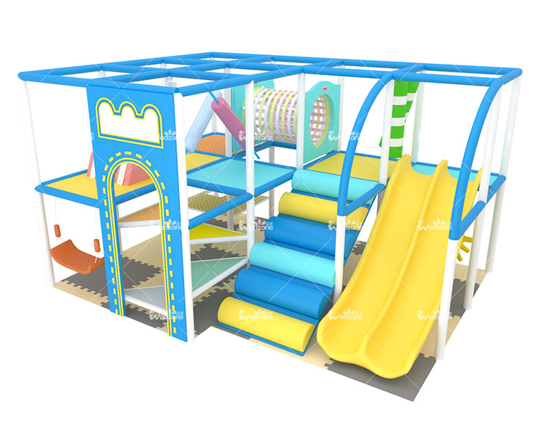 /Macarons Theme Indoor Preschool Playground Equipment With Slide