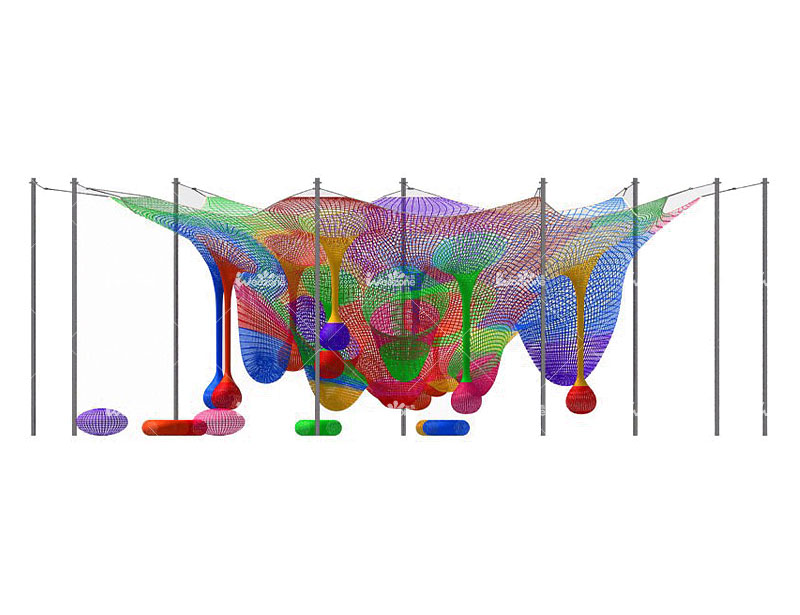/Manufacturer Hand Knitted Rope Climbing Net For Indoor Playground Equipment Netstribe