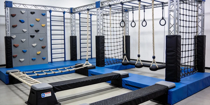 Customized Indoor Ninja Warrior Play Equipment 1553